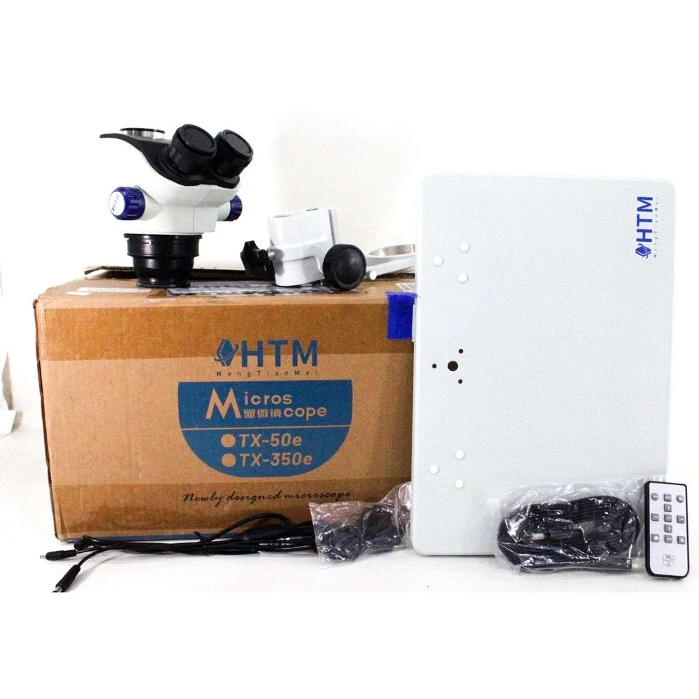 HTM TX-350e Trinocular Stereo Microscope Head Base Kit for Electronics Repair
